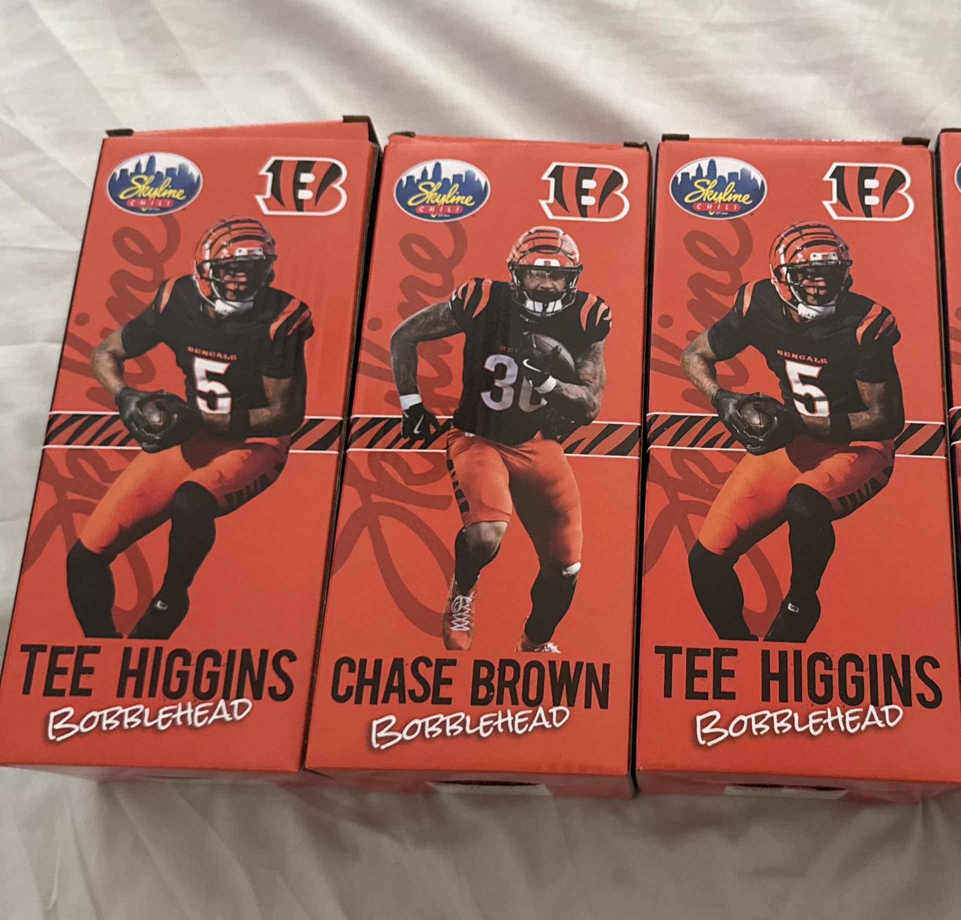 Tee Higgins And Chase Brown Bobbelheads bengals