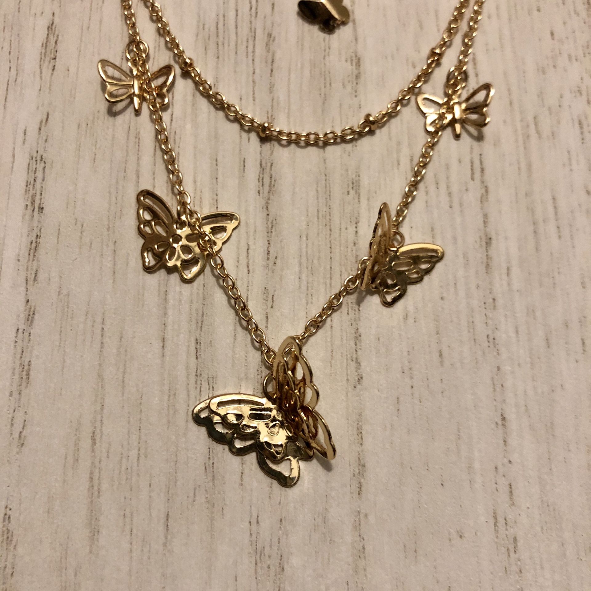 Butterfly necklace $20!!