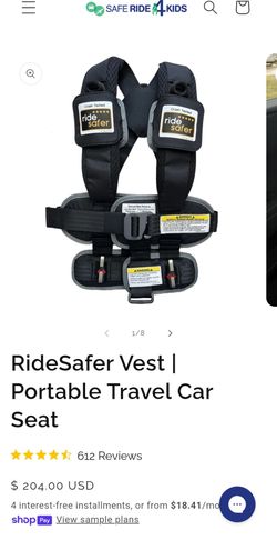 Kids vest portable car seat