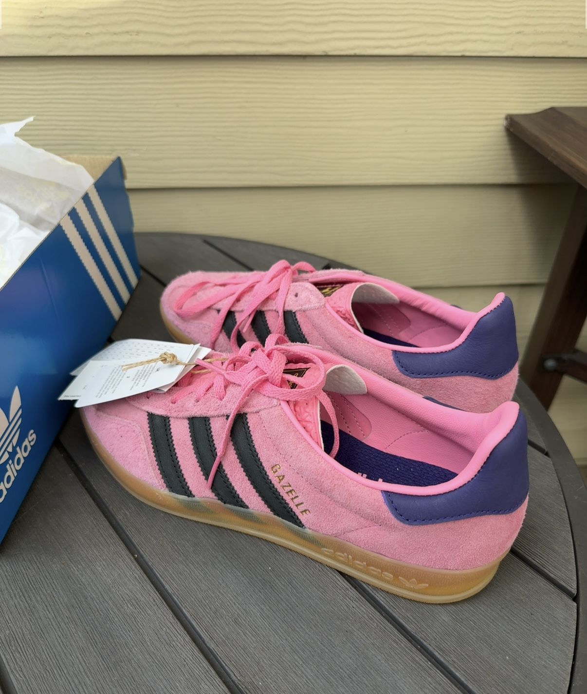 Adidas Bliss Pink Purple Gazelle’s Size 9