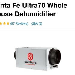 Santa Fe Ultra 70 Whole House Dehumidifier