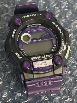 RARE PURPLE CASIO G-SHOCK G-7900 RESCUE DIGITAL QUARTZ RESIN MEN'S WATCH 3194
