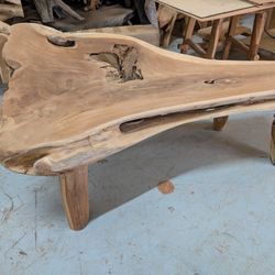 Teak Wood Bench Sofa 54"