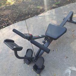 Row Machine- 12 Levels Of Resistance Complete Body Work Out. Compact