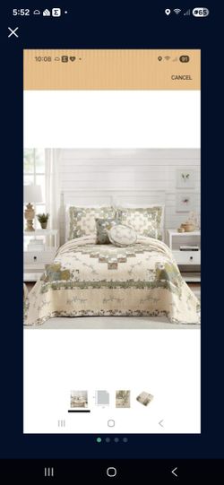 Modern Heirloom Quilted Queen Bedspread