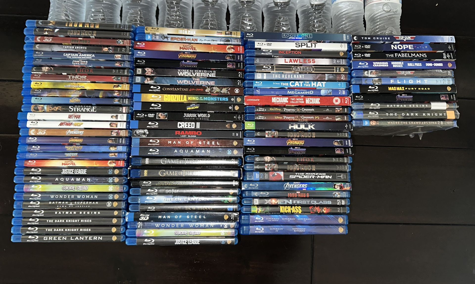 Blu Ray Lot of 90+ Disney, Marvel, DC - Great Action Movies