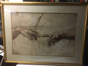Framed print painting