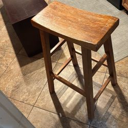 2 Wood Bar Stool