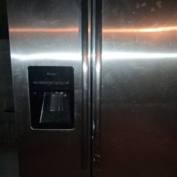 Amana Double Door Stainless Refrigerator 