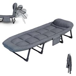 Niceway XXL Gray Camping Cot 60" 180cm