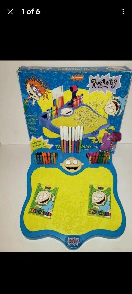 Nickelodeon  Talking Tommy Drawing Desk rare 90s original packaging