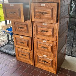 Wood File Cabinets 