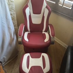 Gaming chair and foot stool