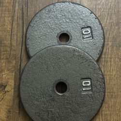 Cast Iron Weight Plates – 2 x 10 lbs + 2 x 7.5 lbs (Set of 4)