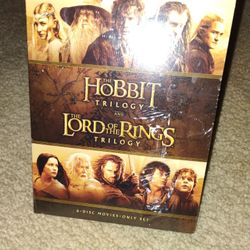 Lord Of The Rings& The Hobbit Trilogy DVD Unopened Box Set.