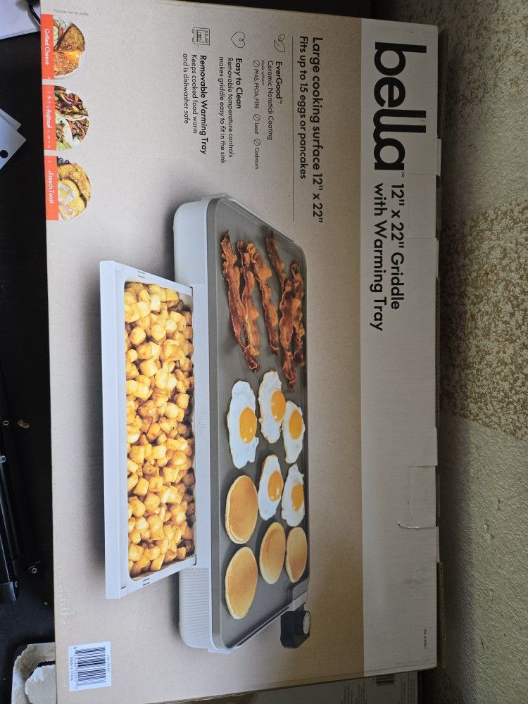Griddle W/ Warming Tray