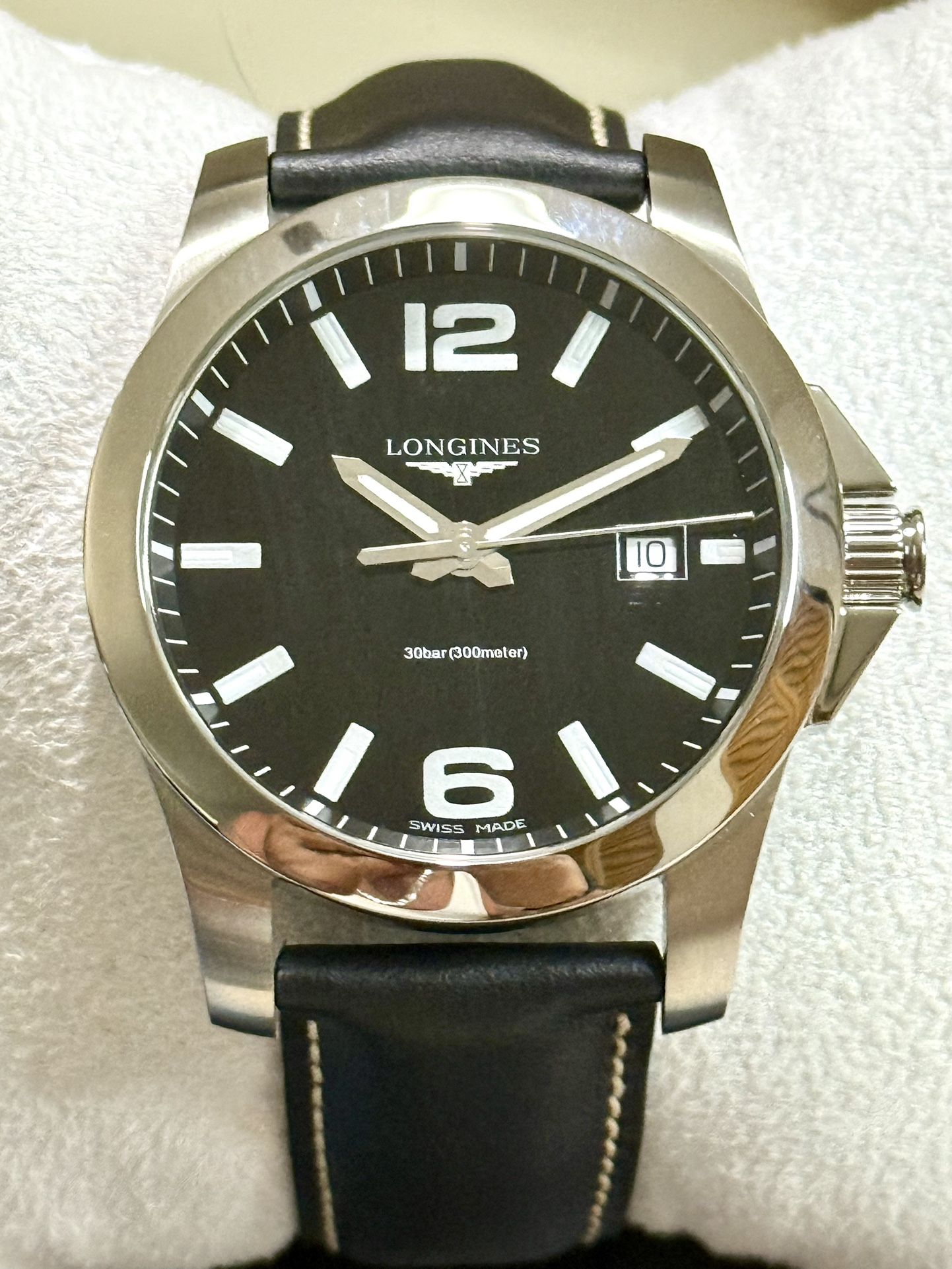 Longines Conquest Date Designer Classic Mens Watch. Reloj