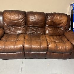 Leather couch