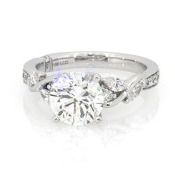 Diamond Engagement Ring 2-5/8 ct tw 18K White Gold