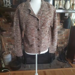 Vintage Hand-knit Sweater, Size Small or Medium 