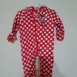 Disney Minnie Mouse Warm Fleece   Baby Onesie Girl 12 Month