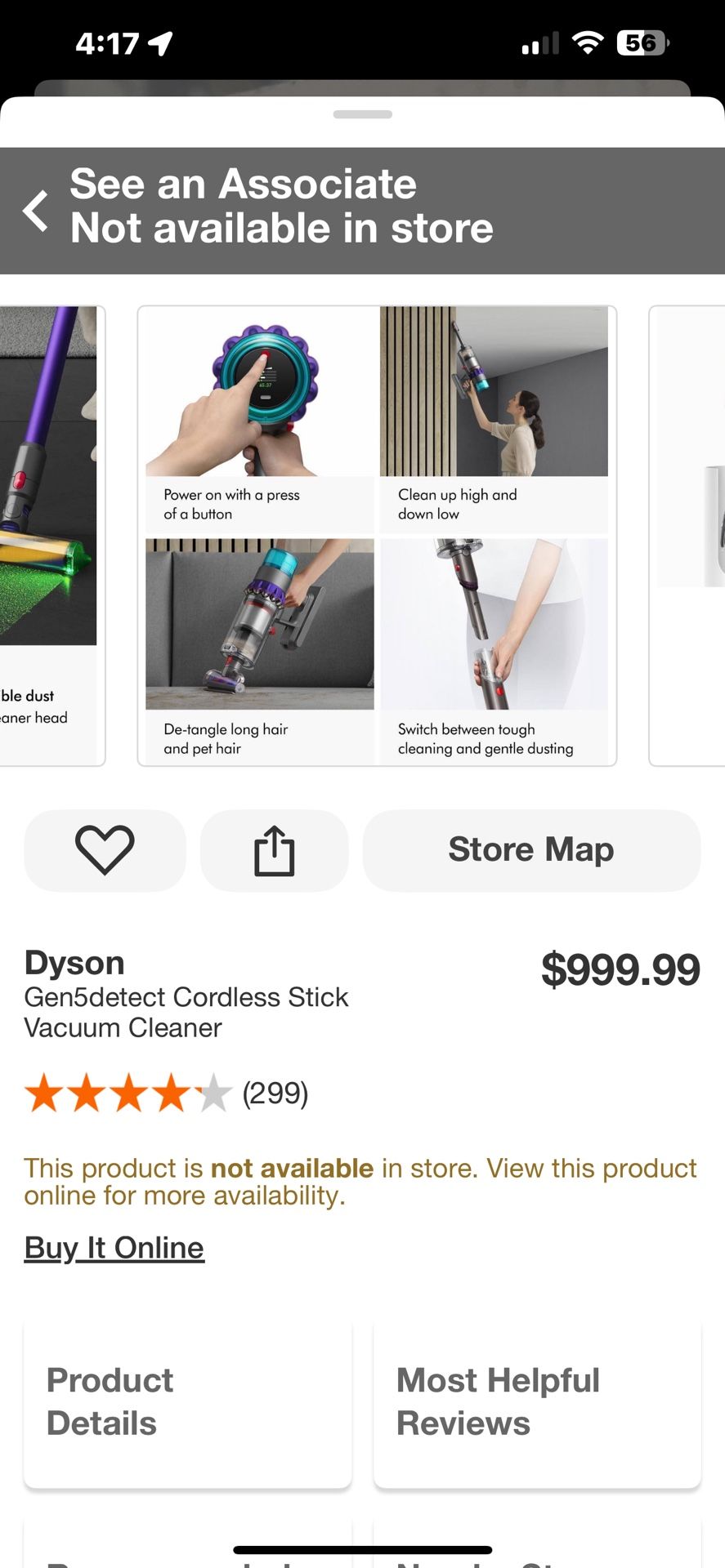 Dyson Gen5detect Cordless Stick Vacuum Cleaner