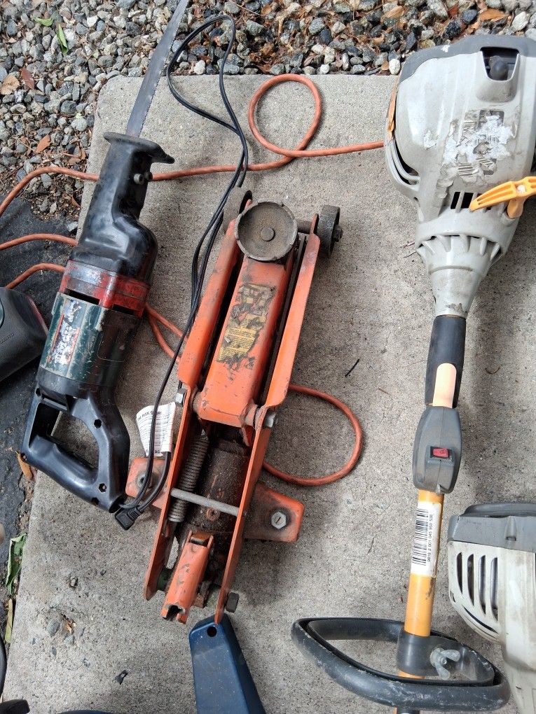 Tarp, Vacuum, Boat Propeller, BBQ Grill, tow Hitch, Floor Jack
