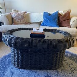 Wicker Coffee Table & End Tables