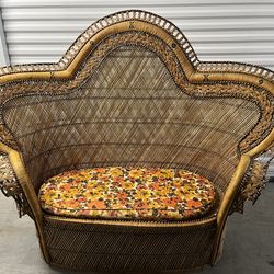 Vintage Bohemian Style Love Seat/Sofa