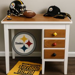 🏈 Custom Steelers Kids Desk — One-of-a-Kind Gift for a Young Fan!