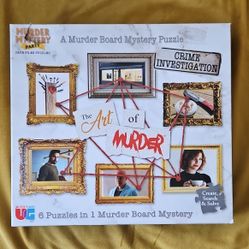 Murder Board Mystery Puzzle, The Art Of Murder