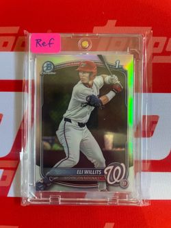 2025 Bowman Chrome ELI WILLITS 1st refractor  Nationals