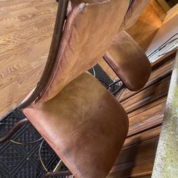 Two  Nice Bar Stools Caramel Color