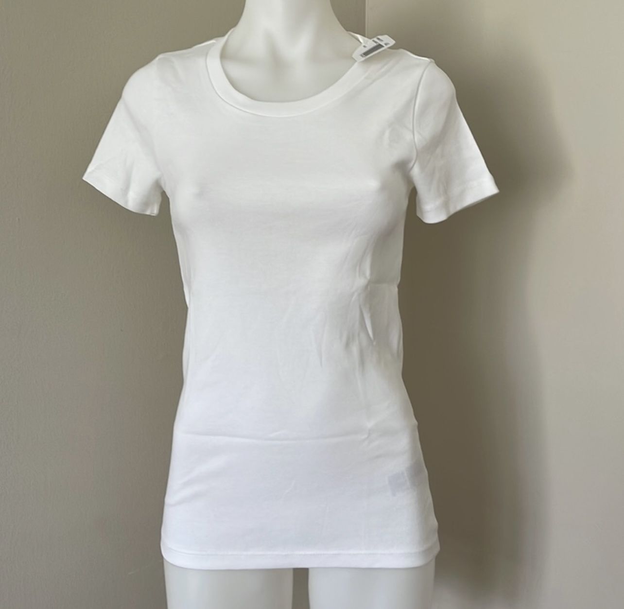 (NWT) J. Crew Perfect Fit 100% Cotton White Tee, Small