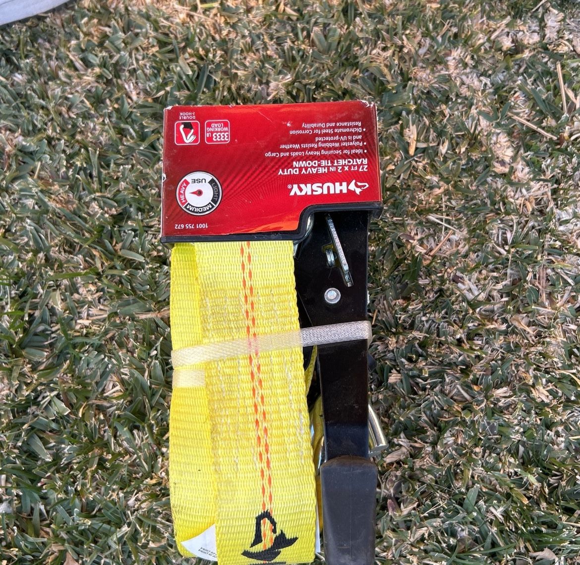 Husky 27Ft x 2 in heavy Duty Ratchet tie down