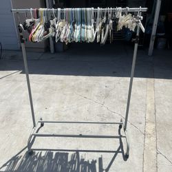 Rolling Wardrobe Hanger Rack