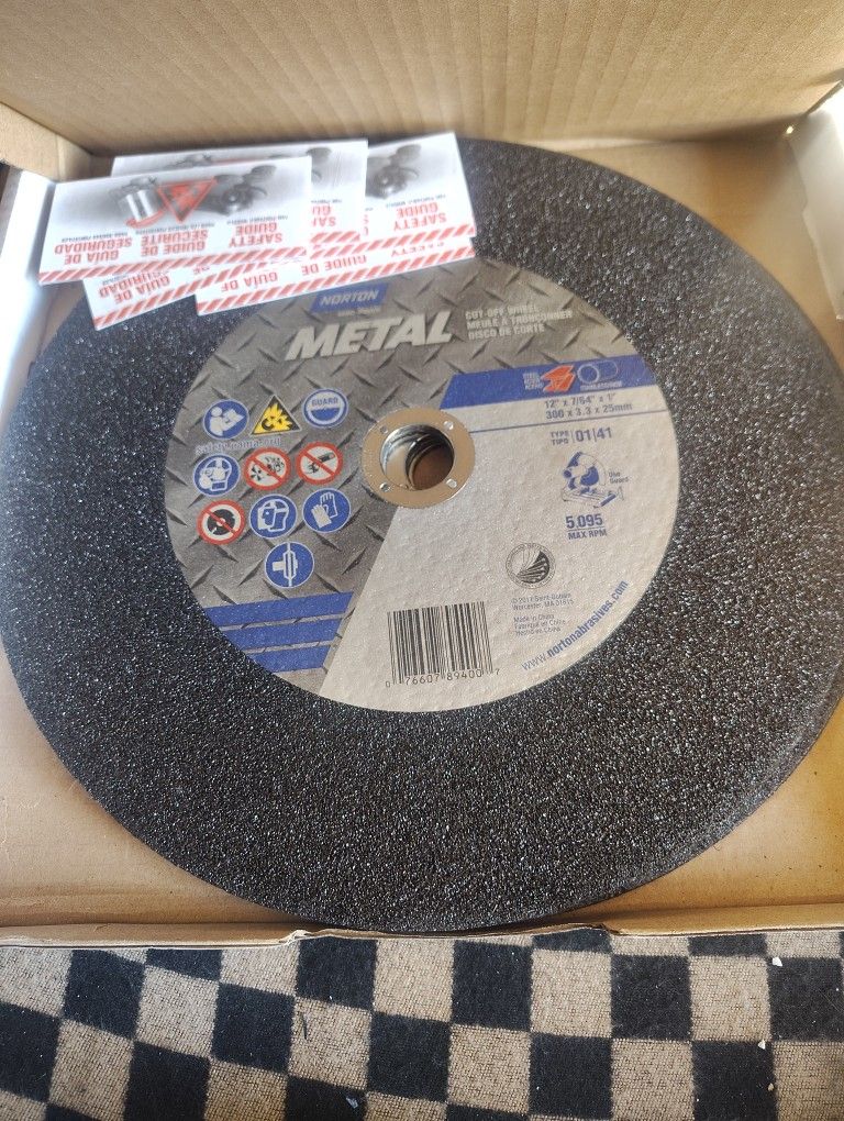 Norton 12in cut Off Wheels