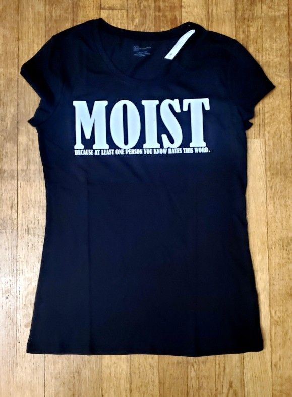 Handmade "MOIST" T-shirt (L)