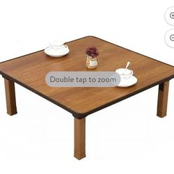 Japanese-Style Square Folding Tea Coffee Table