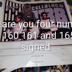 46 Star Wars Posters- 6 Of Them Signed