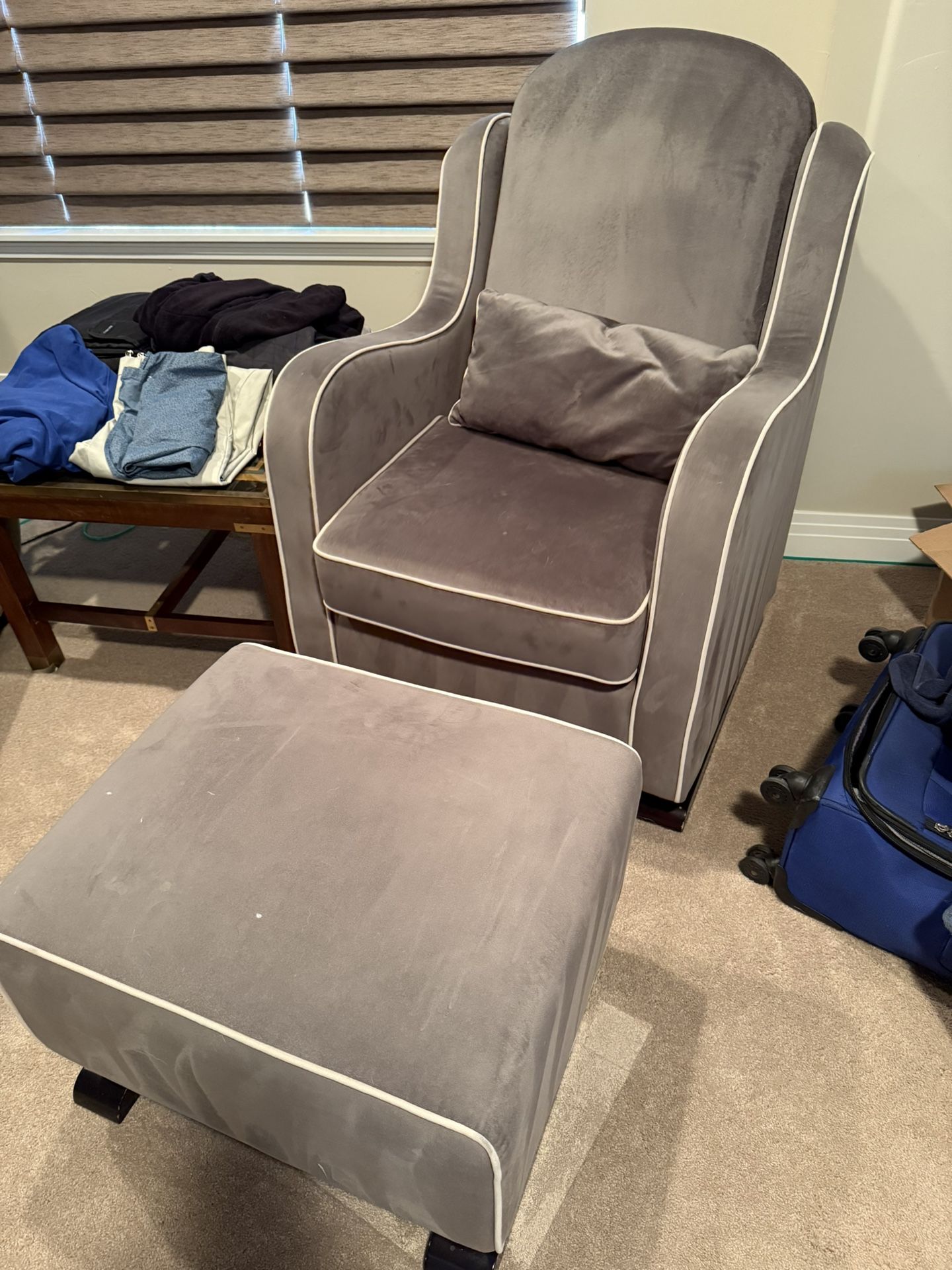 Mommy”s Rocking Chair And Rocker Ottoman