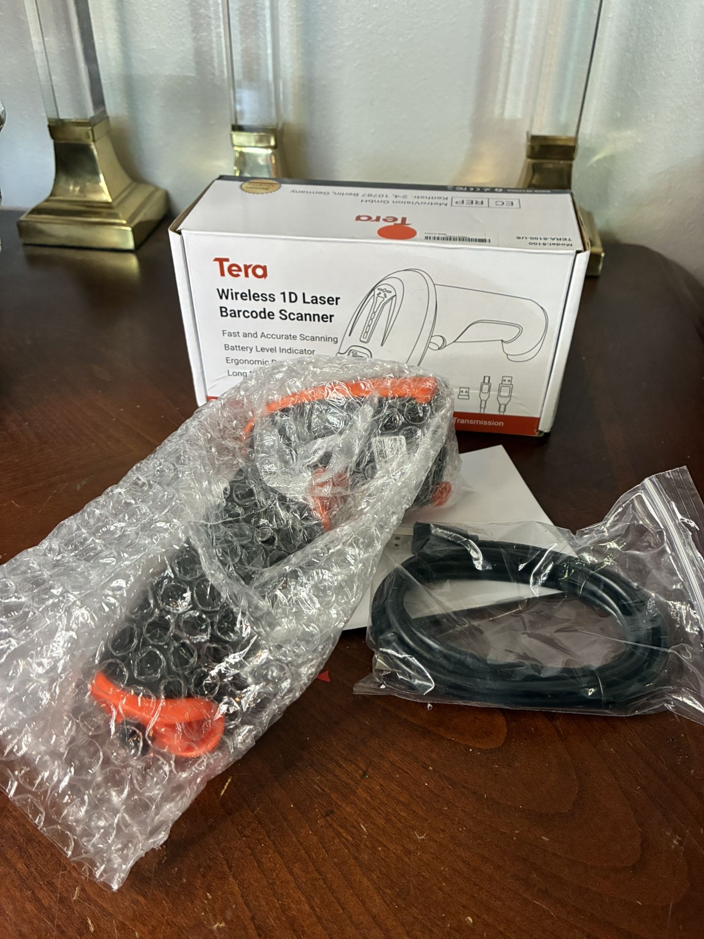 Tera Barcode Scanner Wireless 1D Laser Cordless Barcode Reader