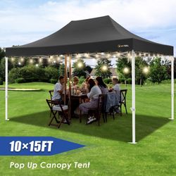 10x15  Pop Up Canopy Tent Portable  Instant Canopies Outdoor Market Shelter 10 x 15 Canopy