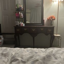 Vintage Desk & Mirror 
