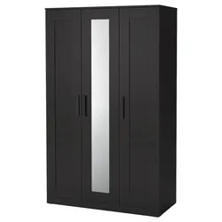 IKEA Brimnes Wardrobe with 3 doors, black