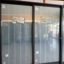Black Sliding Glass Doors 97”x97”