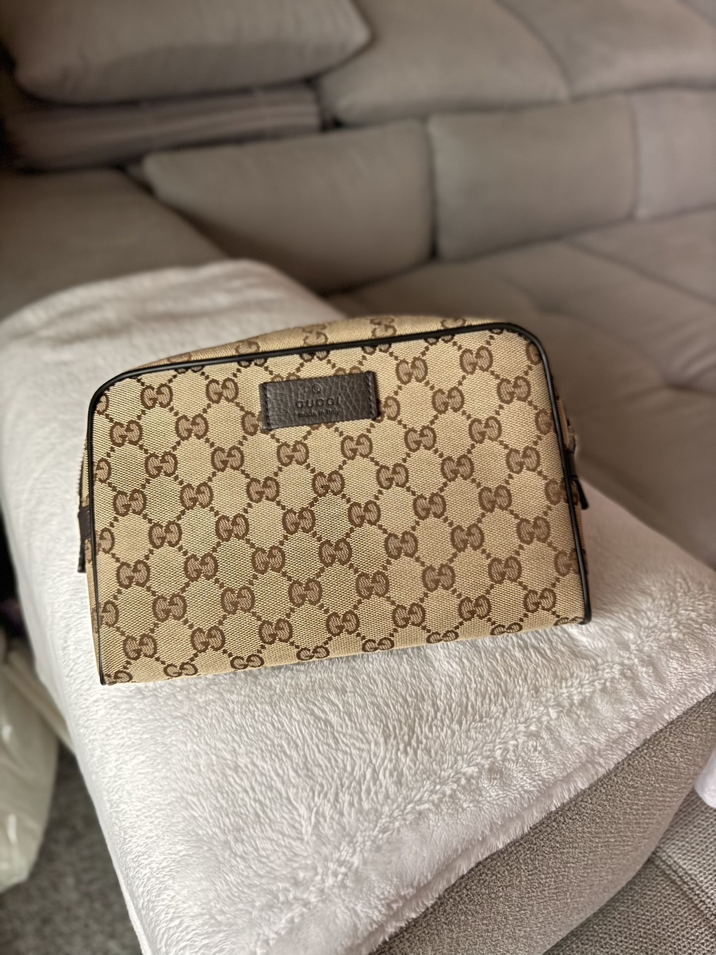 GG Canvas & Leather Belt Bag