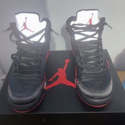 Red Jordan 5s 