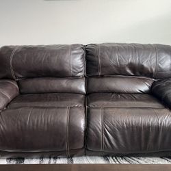 Leather Recliner Sofa & Armchair 