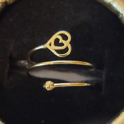 Pure 18k gold spiral ring/freesize